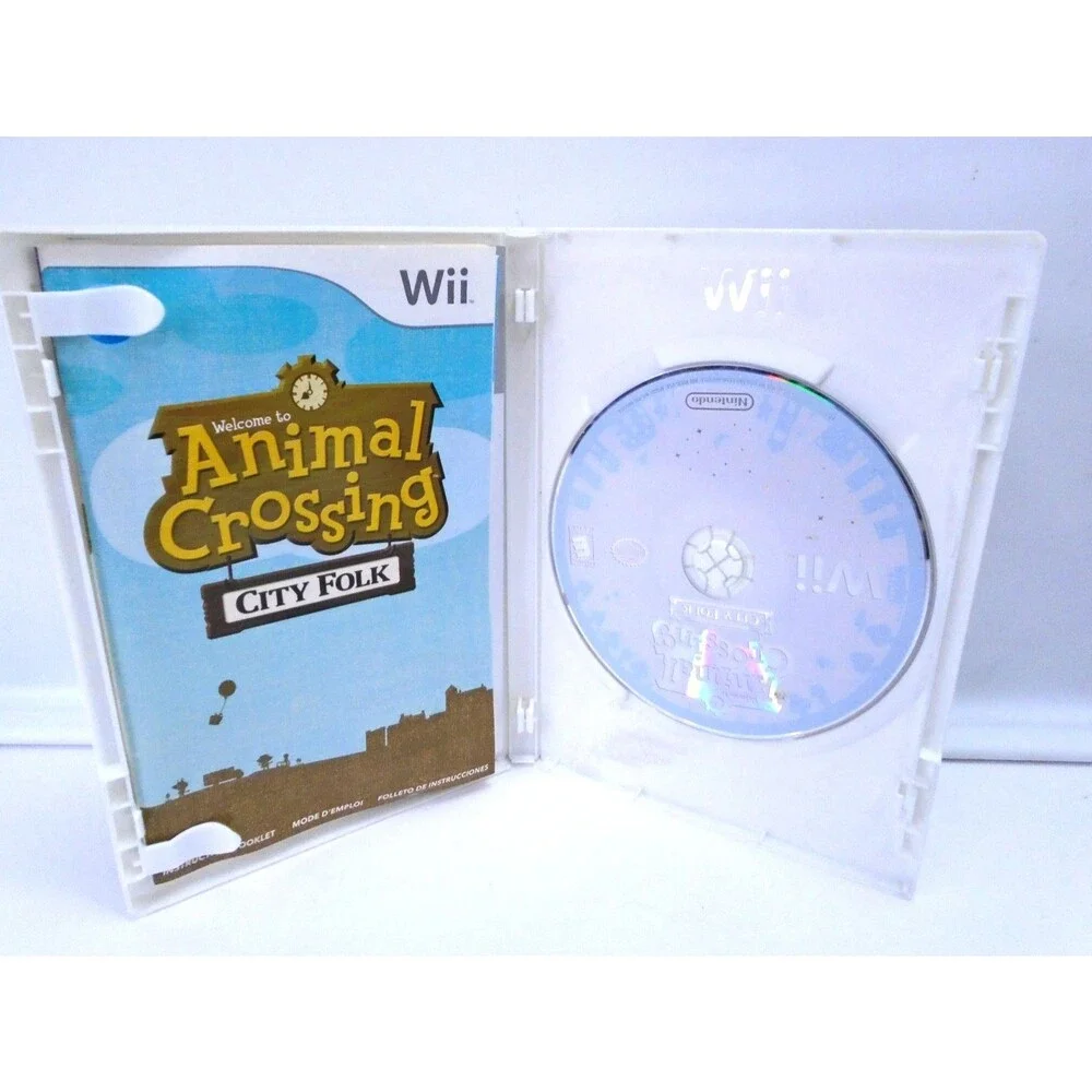 Animal Crossing City Folk Nintendo Wii CIB Complete Authentic Tested and working